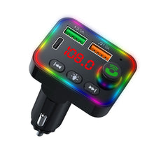 Load image into Gallery viewer, P4 Led Display Car Handsfree Audio Receiver Voltage Detection Car Kit Mp3 Modulator Player Stereo Bluetooth 64g 87.5mhz108.0mhz
