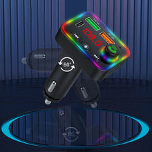 Load image into Gallery viewer, P4 Led Display Car Handsfree Audio Receiver Voltage Detection Car Kit Mp3 Modulator Player Stereo Bluetooth 64g 87.5mhz108.0mhz
