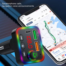 Load image into Gallery viewer, P4 Led Display Car Handsfree Audio Receiver Voltage Detection Car Kit Mp3 Modulator Player Stereo Bluetooth 64g 87.5mhz108.0mhz
