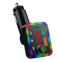 Load image into Gallery viewer, P4 Led Display Car Handsfree Audio Receiver Voltage Detection Car Kit Mp3 Modulator Player Stereo Bluetooth 64g 87.5mhz108.0mhz

