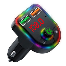 Load image into Gallery viewer, P6 Led Display Car Handsfree Audio Receiver Voltage Detection Car Kit Mp3 Modulator Player Stereo Bluetooth 64g 87.5mhz108.0mhz

