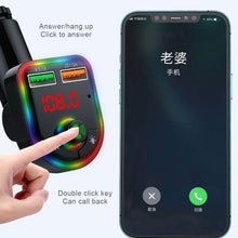 Load image into Gallery viewer, P6 Led Display Car Handsfree Audio Receiver Voltage Detection Car Kit Mp3 Modulator Player Stereo Bluetooth 64g 87.5mhz108.0mhz
