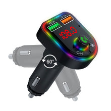Load image into Gallery viewer, P6 Led Display Car Handsfree Audio Receiver Voltage Detection Car Kit Mp3 Modulator Player Stereo Bluetooth 64g 87.5mhz108.0mhz
