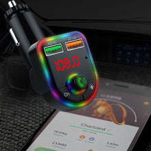 Load image into Gallery viewer, P6 Led Display Car Handsfree Audio Receiver Voltage Detection Car Kit Mp3 Modulator Player Stereo Bluetooth 64g 87.5mhz108.0mhz
