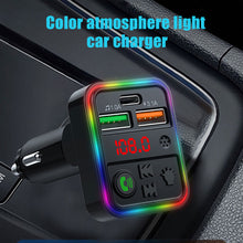 Load image into Gallery viewer, P18 FM Transmitter Audio Receiver MP3 Player 3.1A 2 USB Fast Charging Handsfree Bluetooth-compatible 5.0 Car Kit
