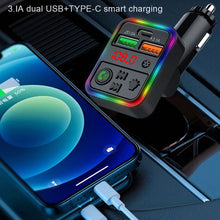 Load image into Gallery viewer, P18 FM Transmitter Audio Receiver MP3 Player 3.1A 2 USB Fast Charging Handsfree Bluetooth-compatible 5.0 Car Kit
