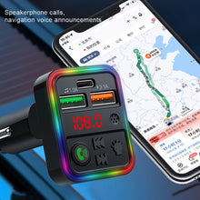 Load image into Gallery viewer, P18 FM Transmitter Audio Receiver MP3 Player 3.1A 2 USB Fast Charging Handsfree Bluetooth-compatible 5.0 Car Kit
