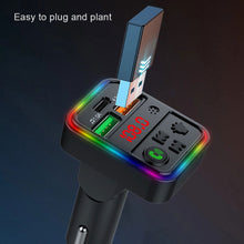 Load image into Gallery viewer, P18 FM Transmitter Audio Receiver MP3 Player 3.1A 2 USB Fast Charging Handsfree Bluetooth-compatible 5.0 Car Kit
