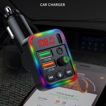 Load image into Gallery viewer, P19 FM Transmitter Audio Receiver MP3 Player 3.1A 2 USB Fast Charging Handsfree Bluetooth-compatible 5.0 Car Kit
