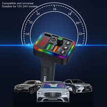 Load image into Gallery viewer, P19 FM Transmitter Audio Receiver MP3 Player 3.1A 2 USB Fast Charging Handsfree Bluetooth-compatible 5.0 Car Kit
