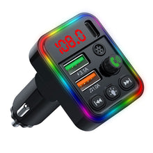 Load image into Gallery viewer, P19 FM Transmitter Audio Receiver MP3 Player 3.1A 2 USB Fast Charging Handsfree Bluetooth-compatible 5.0 Car Kit

