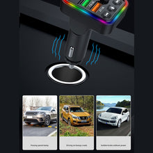 Load image into Gallery viewer, P19 FM Transmitter Audio Receiver MP3 Player 3.1A 2 USB Fast Charging Handsfree Bluetooth-compatible 5.0 Car Kit
