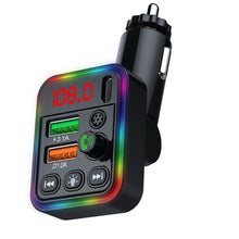 Load image into Gallery viewer, P19 FM Transmitter Audio Receiver MP3 Player 3.1A 2 USB Fast Charging Handsfree Bluetooth-compatible 5.0 Car Kit
