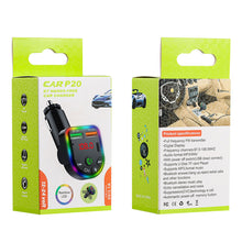Load image into Gallery viewer, P20 FM Transmitter Audio Receiver MP3 Player 3.1A 2 USB Fast Charging Handsfree Bluetooth-compatible 5.0 Car Kit
