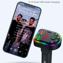 Load image into Gallery viewer, P20 FM Transmitter Audio Receiver MP3 Player 3.1A 2 USB Fast Charging Handsfree Bluetooth-compatible 5.0 Car Kit
