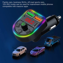 Load image into Gallery viewer, P21 FM Transmitter Audio Receiver MP3 Player 3.1A 2 USB Fast Charging Handsfree Bluetooth-compatible 5.0 Car Kit
