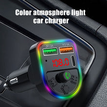 Load image into Gallery viewer, P21 FM Transmitter Audio Receiver MP3 Player 3.1A 2 USB Fast Charging Handsfree Bluetooth-compatible 5.0 Car Kit
