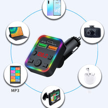 Load image into Gallery viewer, P22 FM Transmitter Audio Receiver MP3 Player 3.1A 2 USB Fast Charging Handsfree Bluetooth-compatible 5.0 Car Kit
