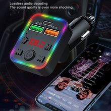Load image into Gallery viewer, P22 FM Transmitter Audio Receiver MP3 Player 3.1A 2 USB Fast Charging Handsfree Bluetooth-compatible 5.0 Car Kit
