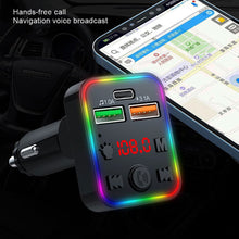 Load image into Gallery viewer, P22 FM Transmitter Audio Receiver MP3 Player 3.1A 2 USB Fast Charging Handsfree Bluetooth-compatible 5.0 Car Kit
