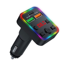 Load image into Gallery viewer, P22 FM Transmitter Audio Receiver MP3 Player 3.1A 2 USB Fast Charging Handsfree Bluetooth-compatible 5.0 Car Kit
