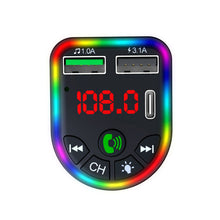 Load image into Gallery viewer, F20 Car Bluetooth 5.0 FM Transmitter Wireless Handsfree Audio Receiver MP3 Player LED 3.1A Dual USB Fast Charger Car Accessories Kit
