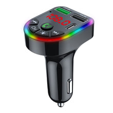 Load image into Gallery viewer, F20 Car Bluetooth 5.0 FM Transmitter Wireless Handsfree Audio Receiver MP3 Player LED 3.1A Dual USB Fast Charger Car Accessories Kit
