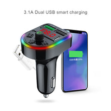 Load image into Gallery viewer, F21 Car Bluetooth 5.0 FM Transmitter Wireless Handsfree Audio Receiver MP3 Player LED 3.1A Dual USB Fast Charger Car Accessories Kit
