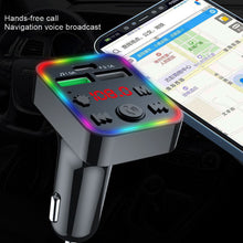 Load image into Gallery viewer, F22 Car Bluetooth 5.0 FM Transmitter Wireless Handsfree Audio Receiver MP3 Player LED 3.1A Dual USB Fast Charger Car Accessories Kit
