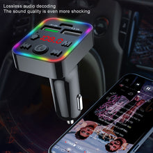 Load image into Gallery viewer, F22 Car Bluetooth 5.0 FM Transmitter Wireless Handsfree Audio Receiver MP3 Player LED 3.1A Dual USB Fast Charger Car Accessories Kit
