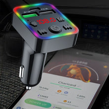 Load image into Gallery viewer, F22 Car Bluetooth 5.0 FM Transmitter Wireless Handsfree Audio Receiver MP3 Player LED 3.1A Dual USB Fast Charger Car Accessories Kit
