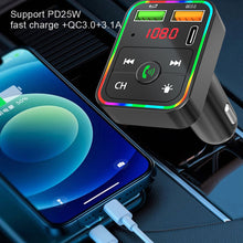 Load image into Gallery viewer, PDF2 Wireless Bluetooth 5.0 FM Transmitter Hands free Car Kit MP3 Player USB Charger
