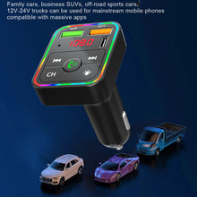 Load image into Gallery viewer, PDF2 Wireless Bluetooth 5.0 FM Transmitter Hands free Car Kit MP3 Player USB Charger
