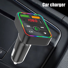 Load image into Gallery viewer, PDF2 Wireless Bluetooth 5.0 FM Transmitter Hands free Car Kit MP3 Player USB Charger
