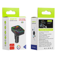 Load image into Gallery viewer, PDF2 Wireless Bluetooth 5.0 FM Transmitter Hands free Car Kit MP3 Player USB Charger
