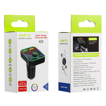 Load image into Gallery viewer, PDF3 Wireless Bluetooth 5.0 FM Transmitter Hands free Car Kit MP3 Player USB USB C Charger
