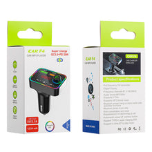 Load image into Gallery viewer, PDF4 Wireless Bluetooth 5.0 FM Transmitter Hands free Car Kit MP3 Player USB USB C Charger
