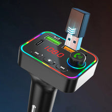 Load image into Gallery viewer, PDF4 Wireless Bluetooth 5.0 FM Transmitter Hands free Car Kit MP3 Player USB USB C Charger
