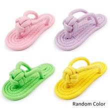 Load image into Gallery viewer, Pet Dog Cotton Slipper Rope Toy Dog Chewing Squeaky Toy Pet Teeth Training Molar Toys Interactive Dog Chew Toy
