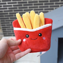 Load image into Gallery viewer, Plush Burgers Chips Dog Toy Dog Chewing Squeaky Toy Press Sound Squeak Pet Teeth Training Molar Toys Dog Chew Toy with Squeaker
