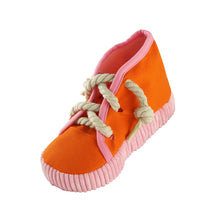 Load image into Gallery viewer, Imitation Canvas Shoes Pet Dog Bite Toy Teeth Training Molar Toys Puppy Sound Squeak Soft Chew Toy for Small Large Dogs Bite Resistant
