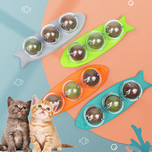 Load image into Gallery viewer, Cat Mint Ball Rotating Ball Wall Cat Toy Accessories for Cats Games Catnip Licking Snacks Mint Freshen Breath Pet Supplies

