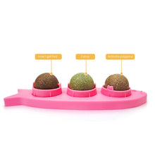 Load image into Gallery viewer, Cat Mint Ball Rotating Ball Wall Cat Toy Accessories for Cats Games Catnip Licking Snacks Mint Freshen Breath Pet Supplies
