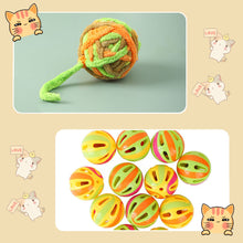 Load image into Gallery viewer, Funny Cat Toys Colorful Yarn Balls With Bell Sounding Interactive Chewing Toys For Kittens Stuffed Toys Ball Cat Supplies
