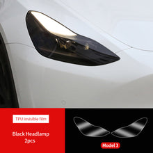 Load image into Gallery viewer, 2Pcs/4Pcs TPU Car Blackened Headlight Taillight Foglight Protective Film Headlight Tail Lamp Color Changing Films For Tesla Model 3 Y
