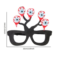 Load image into Gallery viewer, Halloween Glasses Horns Clown Spider Pumpkin Glasses Christmas Party Photo Prop Decoration Hoilday Funny Masquerade Party Supplies
