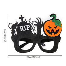 Load image into Gallery viewer, Halloween Glasses Horns Clown Spider Pumpkin Glasses Christmas Party Photo Prop Decoration Hoilday Funny Masquerade Party Supplies
