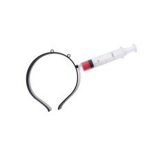 Load image into Gallery viewer, Halloween Horror Props Blood Fake Ax Saws Knife Headband for Halloween Party Masquerade Mischief Props Decoration Kids Toy Gifts
