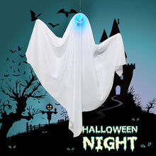 Load image into Gallery viewer, Halloween Hanging Ghost Decorations Ghost Pendant Ornament With LED Lights for Home Outdoor Hanted House Party Horror Props
