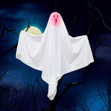 Load image into Gallery viewer, Halloween Hanging Ghost Decorations Ghost Pendant Ornament With LED Lights for Home Outdoor Hanted House Party Horror Props
